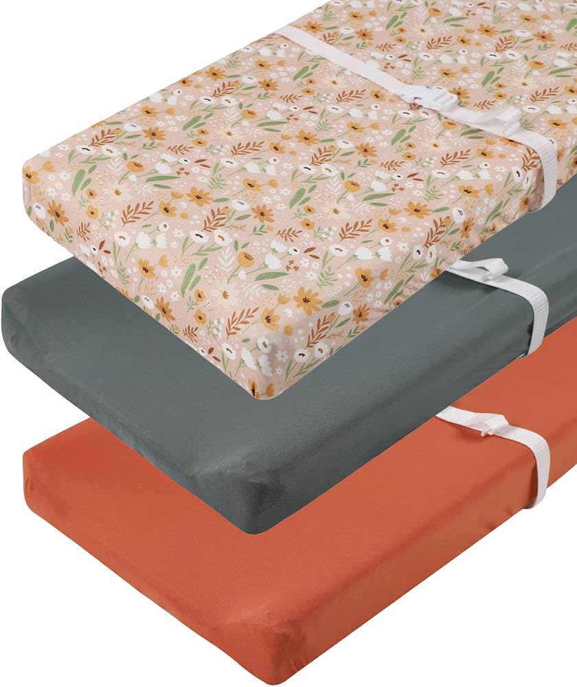 Changing Pad Cover Set 3 Pack Jersey Knit Ultra Soft — 사진 1
