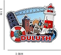 Vista 3 de Duluth Minnesota USA - Imán de madera para nevera, monumentos 3D, recuerdos coleccionables, decoración hecha a mano -2776