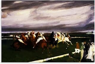 George Bellows Painter Works《Polo at Lakewood》Poster Gifts Canvas Painting Wall Art Decorative Picture Prints Modern Decor 16x24inch(40x60cm)
