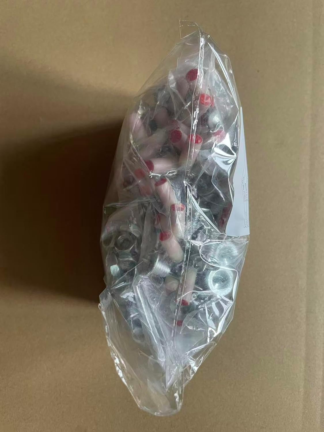 Nails for Nail Gun, Pack of 100 Nails for Concrete Walls, Includes 100 M8 Nuts, Diameter 7.3 mm, Threaded Nails, Thickened Wall Nails for Ceilings, Walls