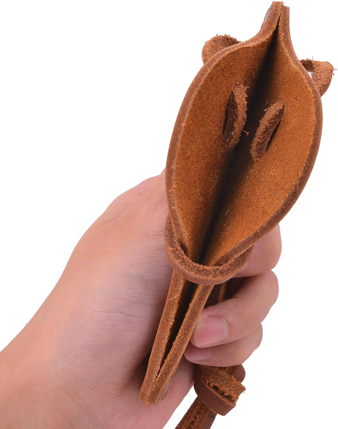 Leather Axe Sheath Holsters, Hatchet Handle Guard Cover Protection For Camping (Brown, S: 2 5/8"~3 1/4")