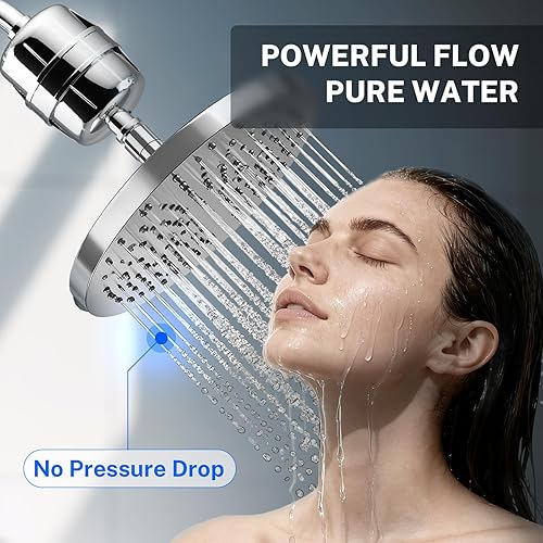 Miniatura 8 de iSpring Filtro de ducha de alto rendimiento de 33 etapas, filtro universal de cabezal de ducha para agua dura, 99% de eliminación de metales