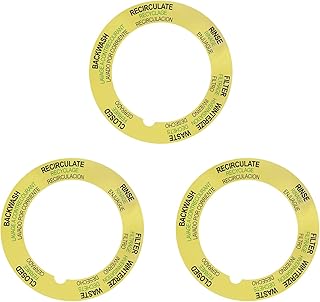 JIOTAR 272599 Top Mount Valve Replacement Label for Pentair HiFlow Tagelus Pool and Spa multiport valves - 3 Pack