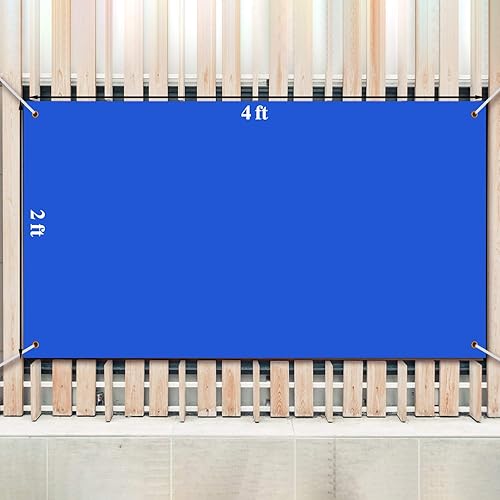 Vista 70 de Pancarta grande y letreros en blanco de poliéster, tela Oxford, pancarta con cuerda colgante para pared interior, exterior, fácil de colgar