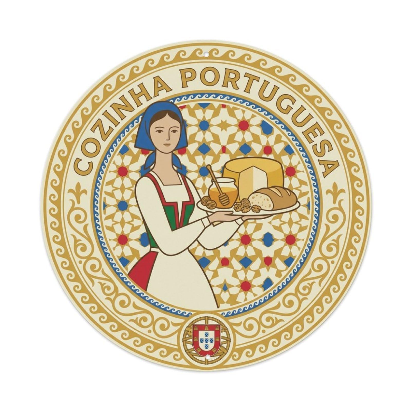 Mountain Cheese Portuguese Cuisine Travel Food Metal Tin Sign