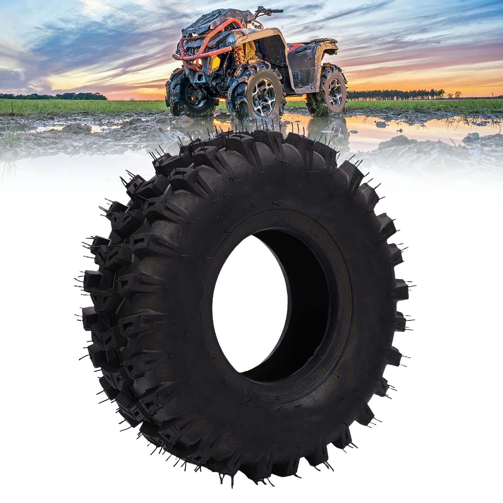 14x5.00-6 Pneumatico Tubeless Sostituzione in gomma da 6 pollici per vuoto per ruota anteriore Quad Off Road Kart Cart Bike con trazione e foratura migliorate