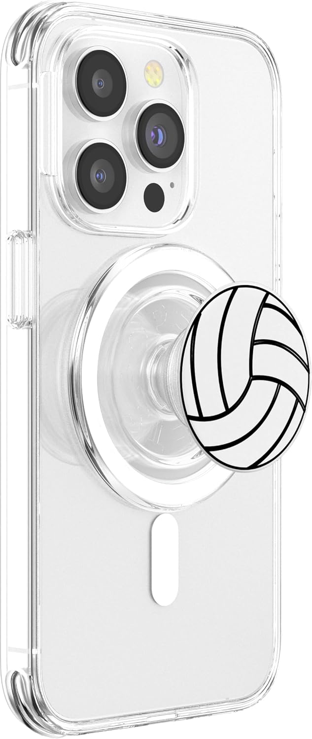 Volleyball White PopSockets PopGrip for MagSafe