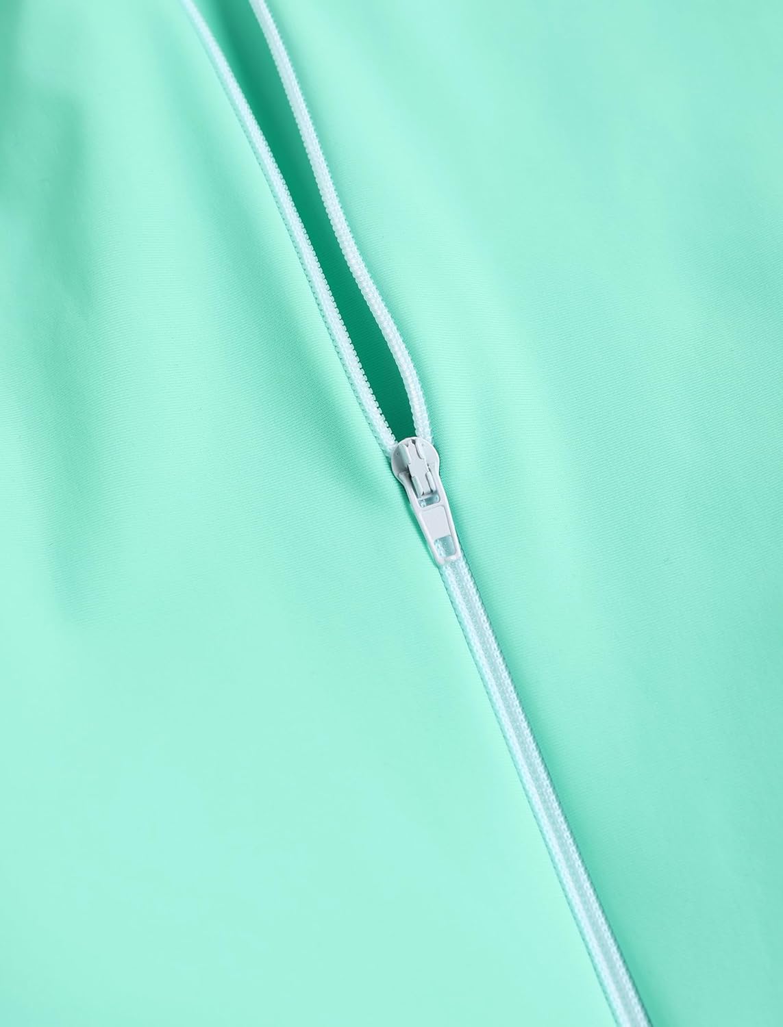 ZAFUL Women's One Piece Rash Guard Long Sleeve Modest Swimsuits Dress Zipper Bathing Suit Swimskirt - Image 6