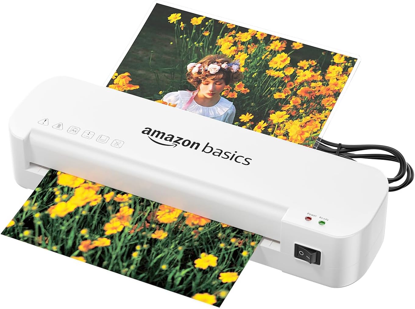 Amazon Basics A4 Laminating Machine | Rapid Lamination | Adjustable Temperature Settings | 1-Year Brand Warranty