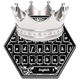 Diamond Silver Crown Keyboard Theme