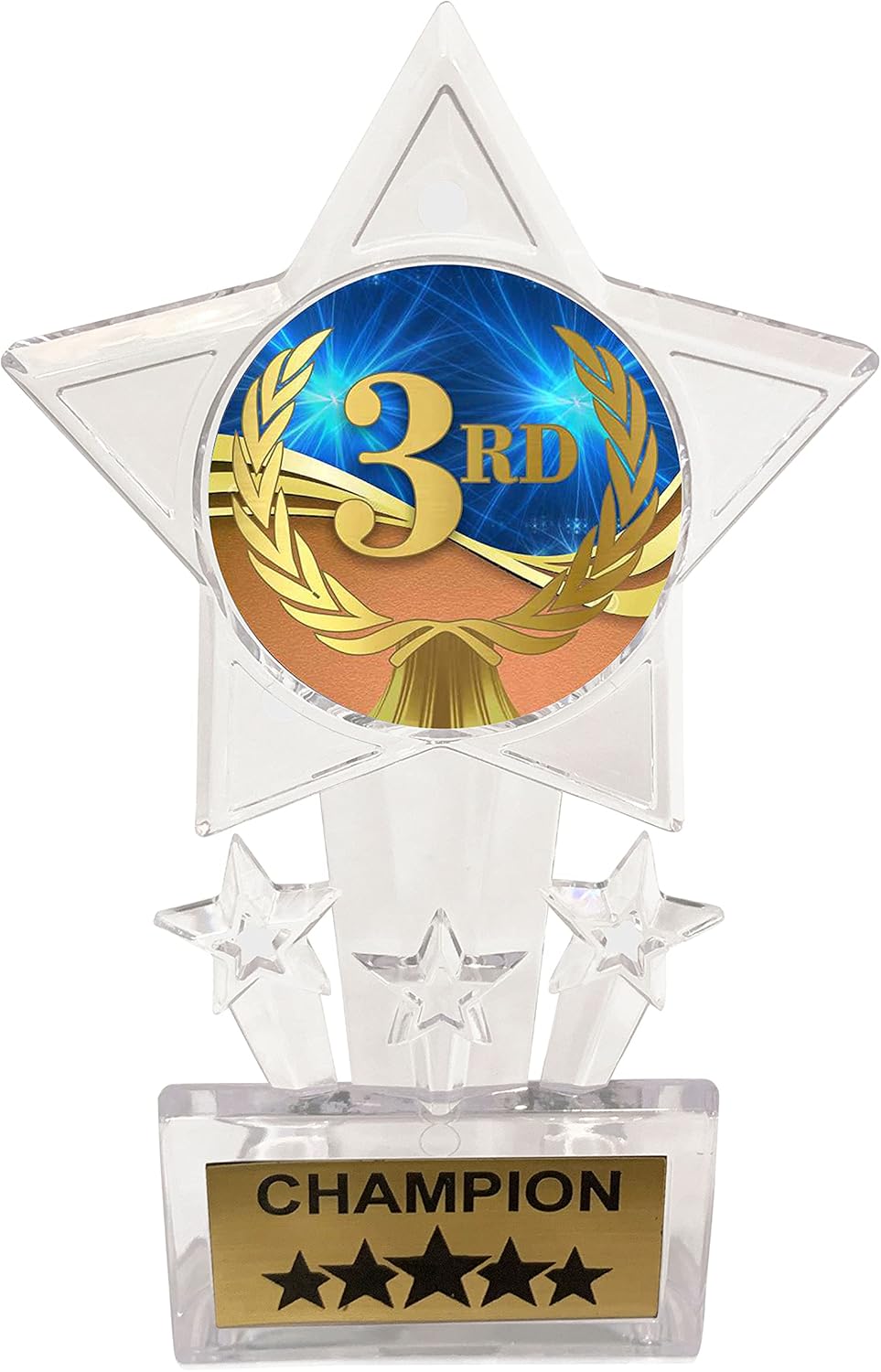 Express Medals 10 Pack Acrylic 3rd Place Trophies Champion Awards Gift Prizes Trophy 10 PK D03