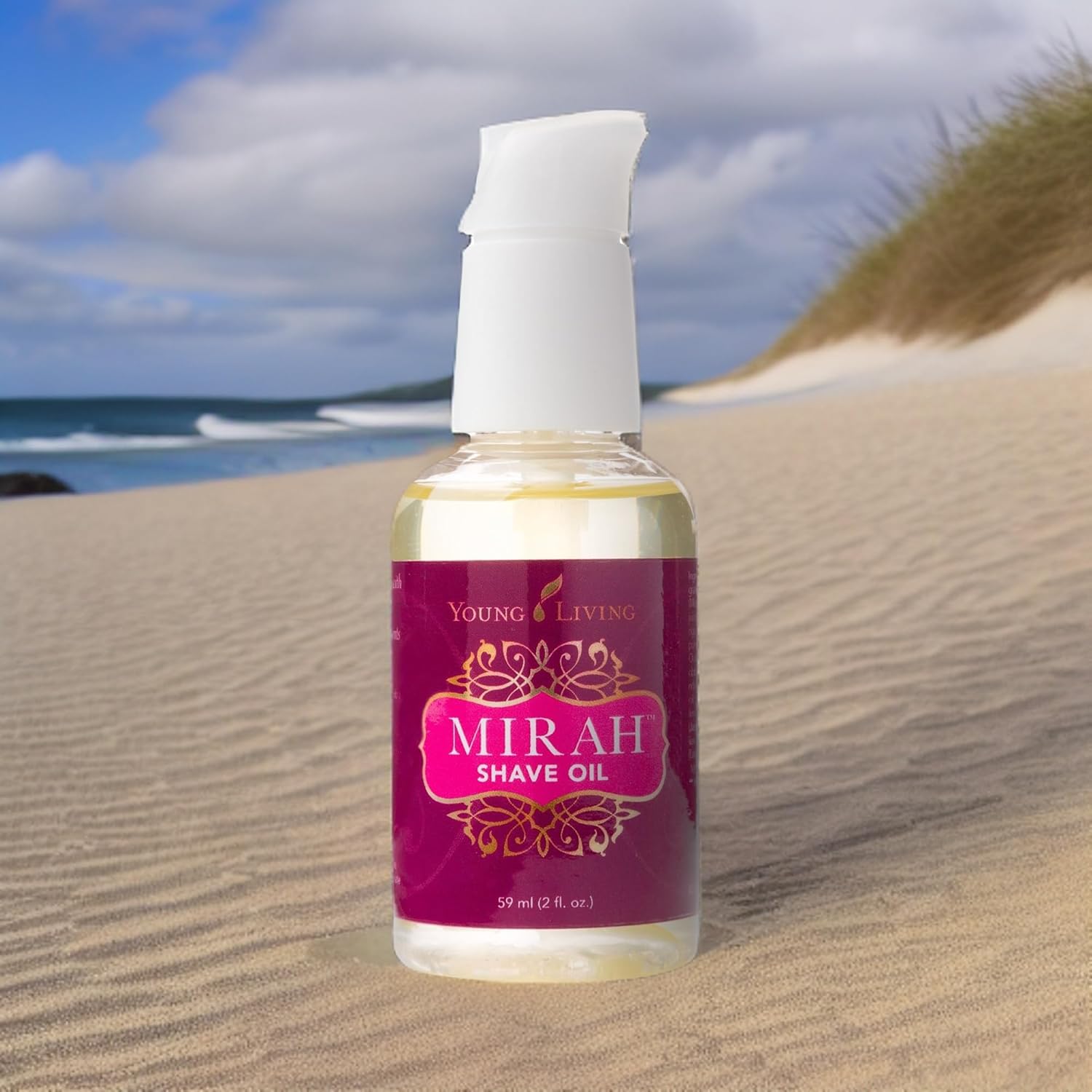 Young Living Mirah Shave Oil - Luxurious Shaving Blend for Silky Smooth Skin - Razor Bump Prevention - Premium Essential Oil - Meadowfoam & Exotic Baobab - 2 oz