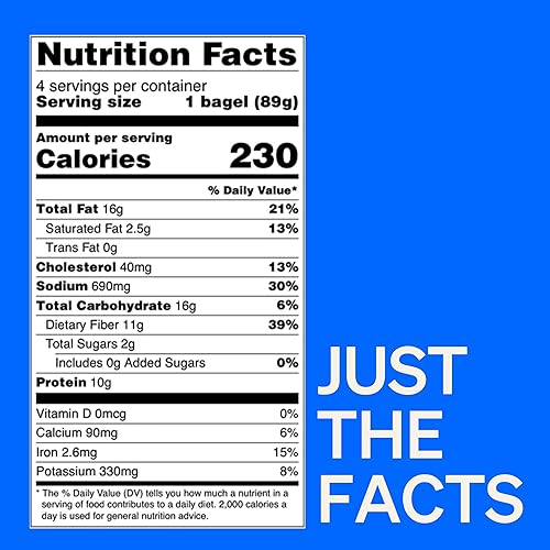 Miniatura 6 de UNBUN Totally Grain Free and Keto Everything Bagels, 12.7 Ounce , 5g Net Carbs, 10g Protein, 11g Fiber, 0g Added Sugars Per Bagel, Gluten Free,