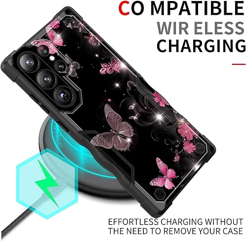 Miniatura 5 de Funda para Galaxy S23 Ultra, doble capa protección contra caídas de grado militar de 10 pies antideslizante resistente a prueba de golpes para