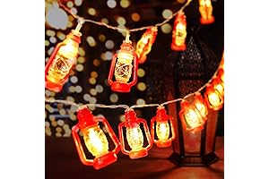AceList 30 Red Lantern String Lights for Awning Lights for RV Canopy