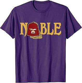 Noble Shriner Fez Emblem AAONMS Mason AEAONMS Parents' Day T-Shirt