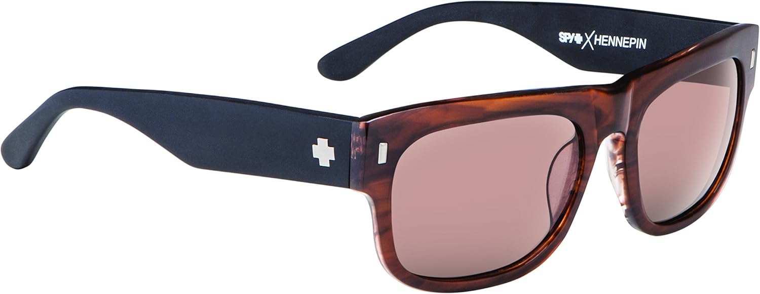 Spy Optic Unisex Hennepin Sepia/Black/Happy Bronze Sunglasses