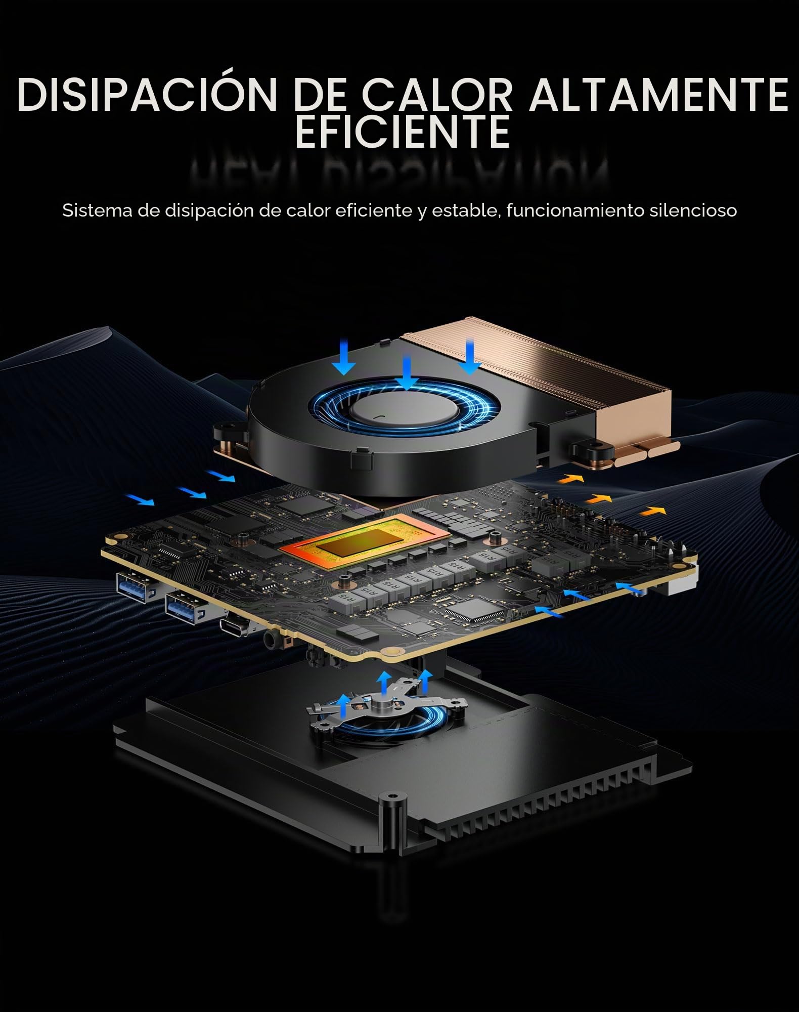 BOSGAME E5 Mini PC para hogar y Oficina, Ryzen 5300U (supera 4300U, hasta 3,8 GHz), 16 GB RAM DDR4, SSD NVMe de 1 TB, Mini PC de Escritorio, Triple Pantalla 4K, Doble LAN 2,5G, WiFi 5, BT5.0