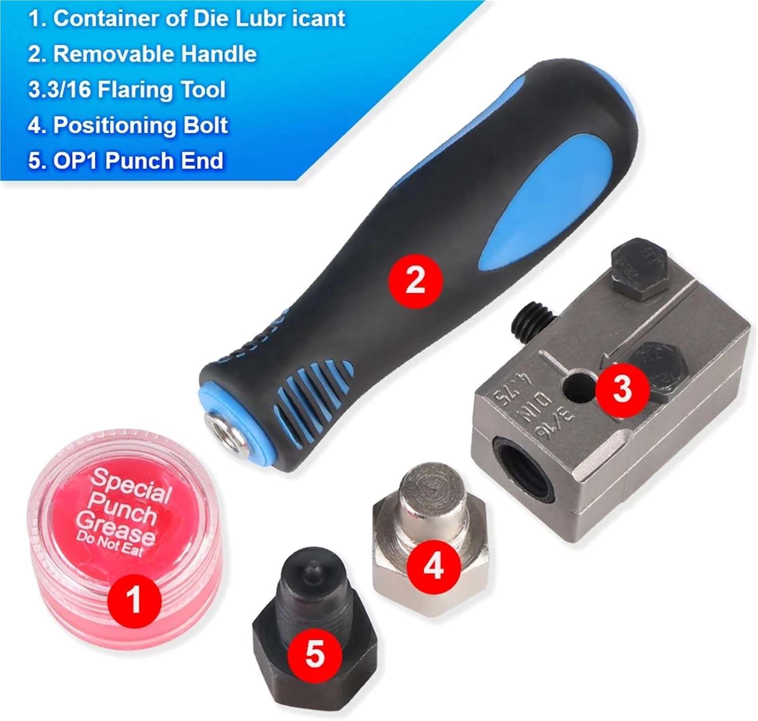 1pcs Car Brake Pipe Flaring Tool Kit 3/16inch Cars Motorcycle Truck Repair Tools Double Flare Adapter Universal Brake Line Flare Tool