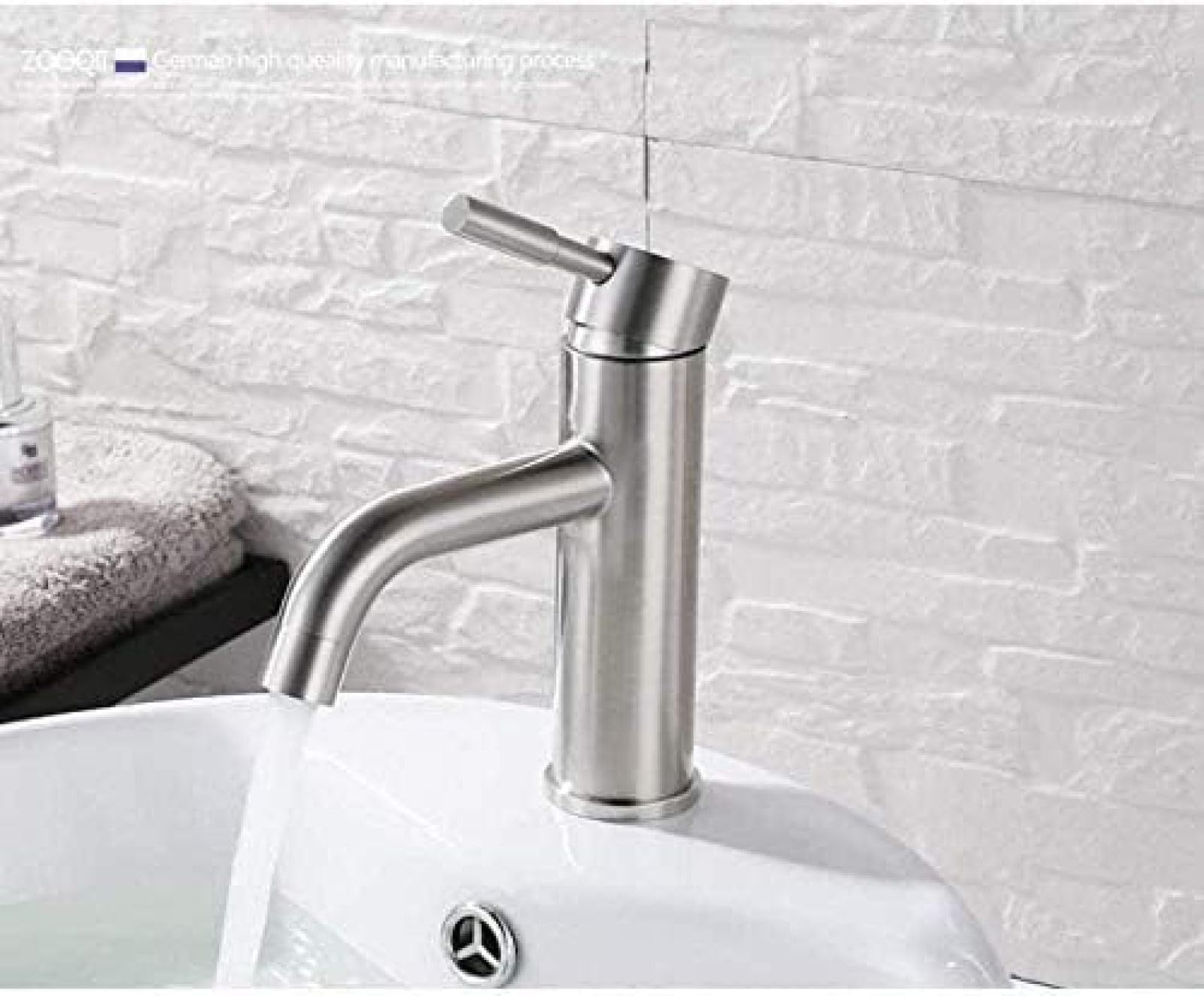Mitigeur de lavabo eau chaude et froide avec commande à poignée unique pratique - 5