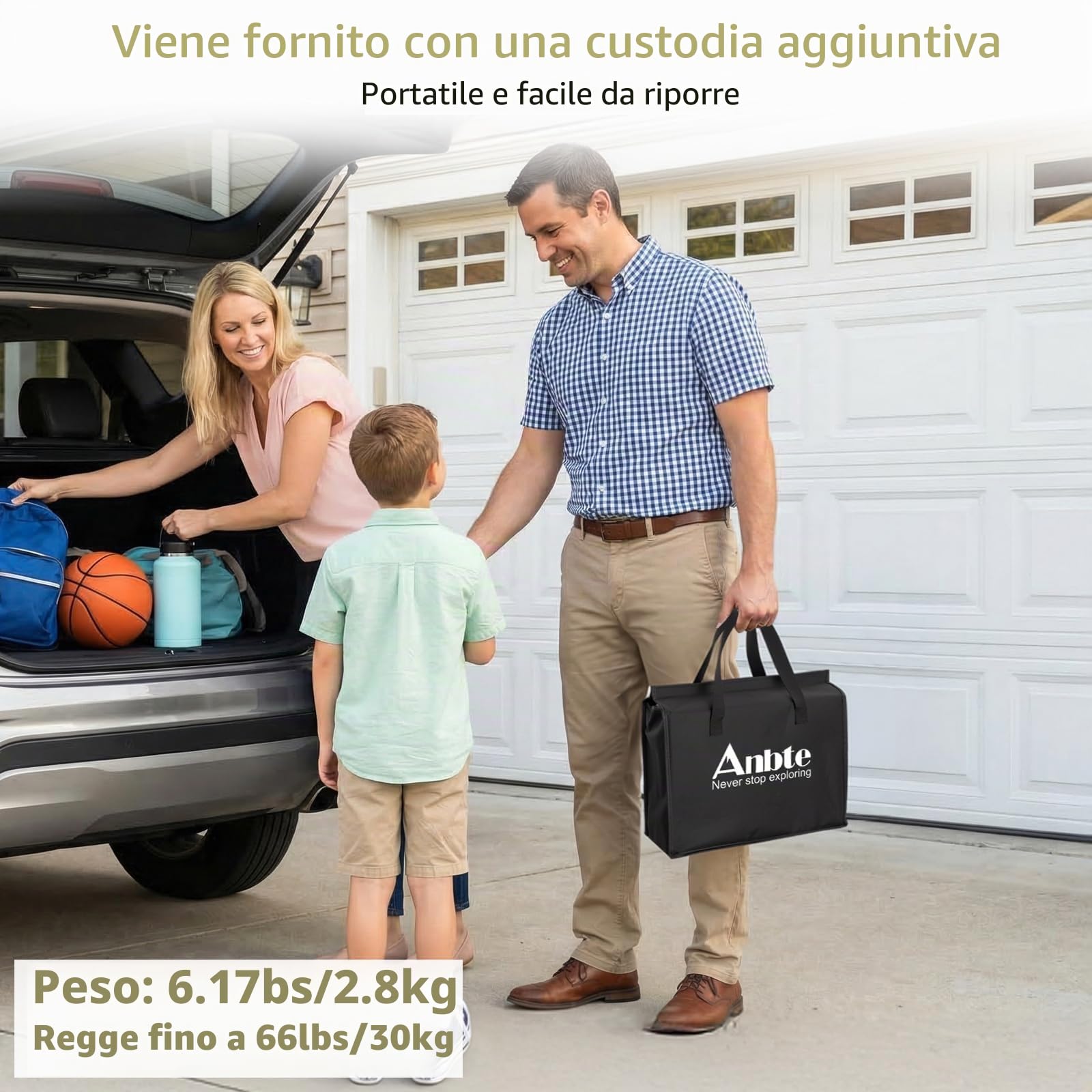 Anbte Tavolo Basso da Campeggio Picnic Spiaggia 87 * 40 * 26.2 Pieghevole Portatile Tavolino da Comodino Multifunzione per Lavoro/Caffè/Truccarsi/Mercatini-Nero