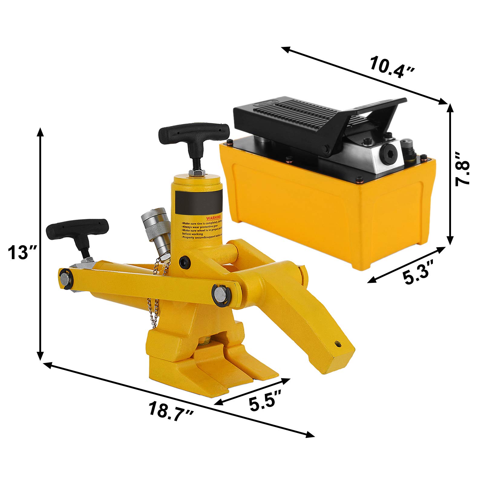 5 Destalonador hidráulico de 10.000 79 for destalonar neumáticos comerciales y agrícolas Estabilidad Garantizada(Tire Bead Breaker)