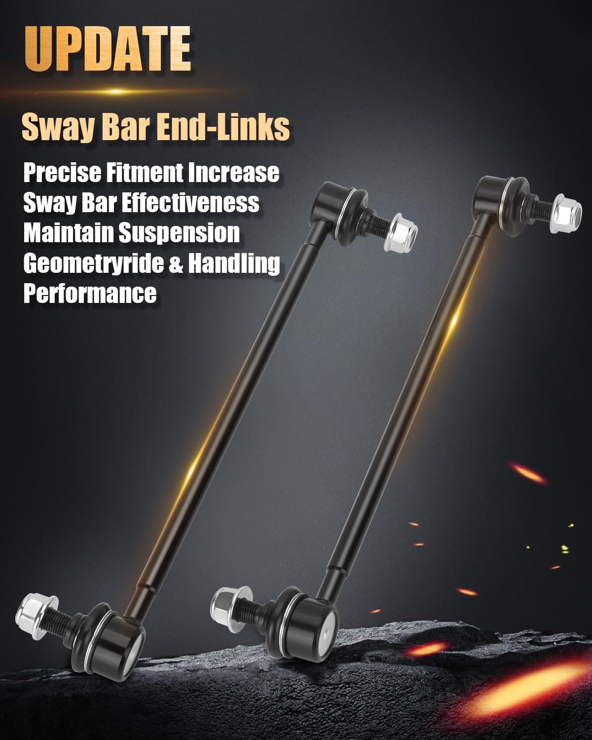 Dynofit RAV4 2" Front and 1.5" Rear Lift kits, Upgrade Sway Bar End-links, Front Strut Spacers and Rear Coil Spring Spacers Compatible with 2006-2018 Toyota RAV4, New Update Full Leveling Lift Kits