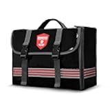 Kitgo Car Emergency Kit, Roadside Assistance Essentials with Jumper Cables, Flashlight, Shovel, Screwdriver Set Ideal Auto Road Safety Kit, Survival, Truck, RV (Dark Black Middle)