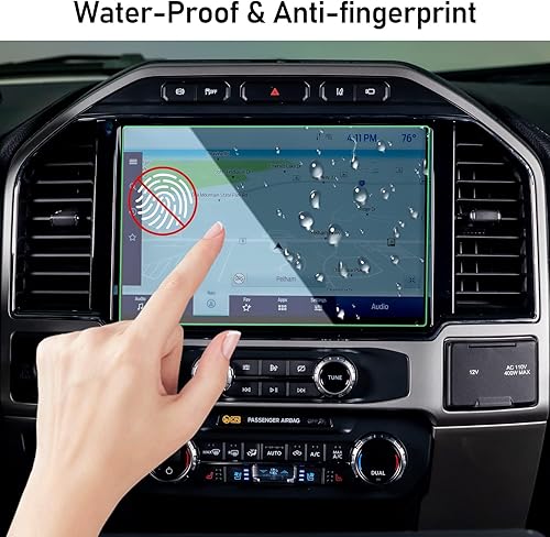 Miniatura 5 de Yumzeco Protector de pantalla de vidrio templado compatible con Ford Super Duty F250 F350 F450 2022-2025, película protectora de pantalla de vidrio