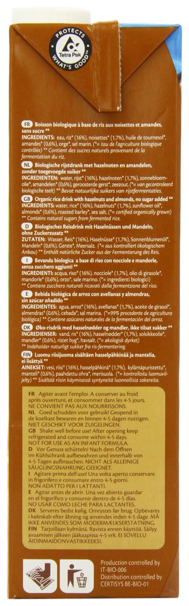 LIMA Rice Drink Haselnuss Mandel, 4er Pack (4 x 1 kg)