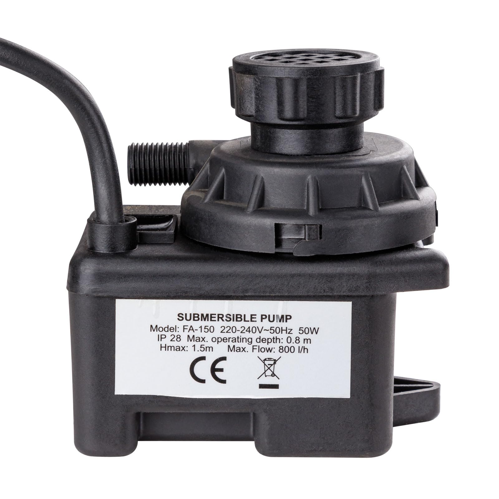 DEMA Pompa wodna 750 l/h – pompa do piły do kamienia, piły do płytek i piły, art. 25093, wydajna i niezawodna dla optymalnego chłodzenia