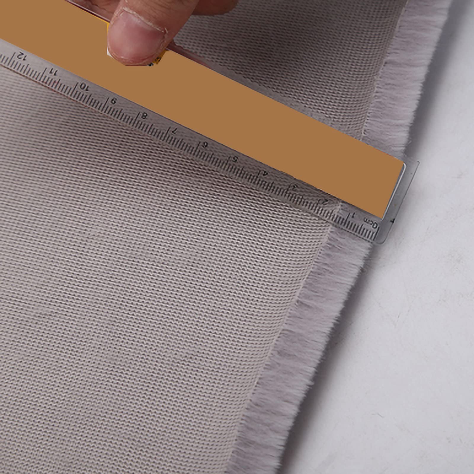 Generic Stoff, Plüsch Stoff Weich Verdicken Plüsch Stoff Zum Nähen Kleidung Schal Sofa/Gelbbraun B/160 * 100Cm