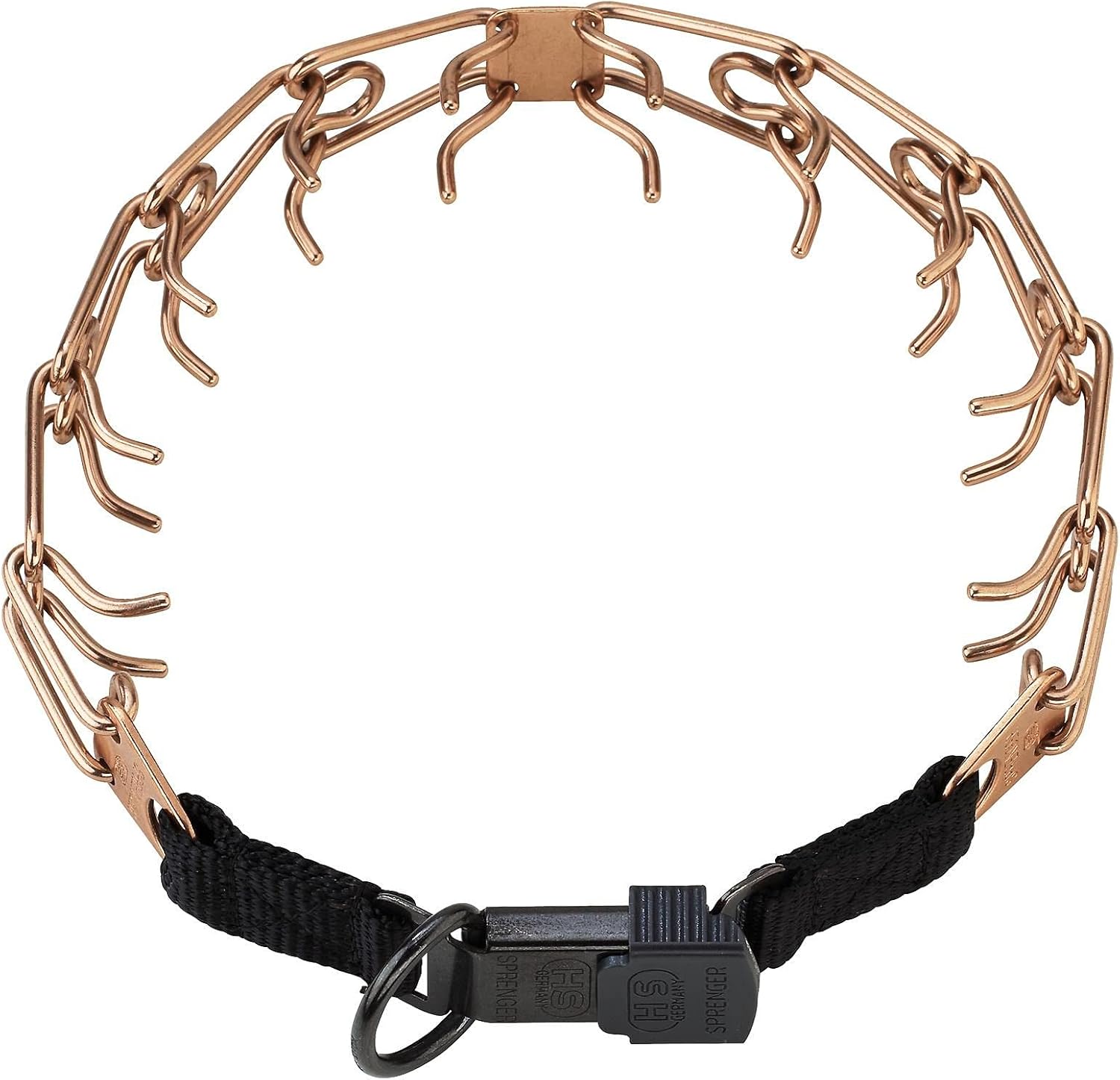 Herm Sprenger Curogan Dog Training Collar with Quick Release Buckle Ultra-Plus Pet Rounded Hypoallergenic Nickel Free No-Pull Collar for Dogs Made in Germany 2.25mm x 16in Small