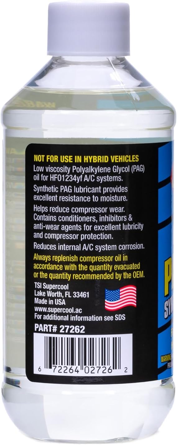 TSI Supercool 27262 1234yf PAG 46H Compressor Fluid 8oz 1-Pack