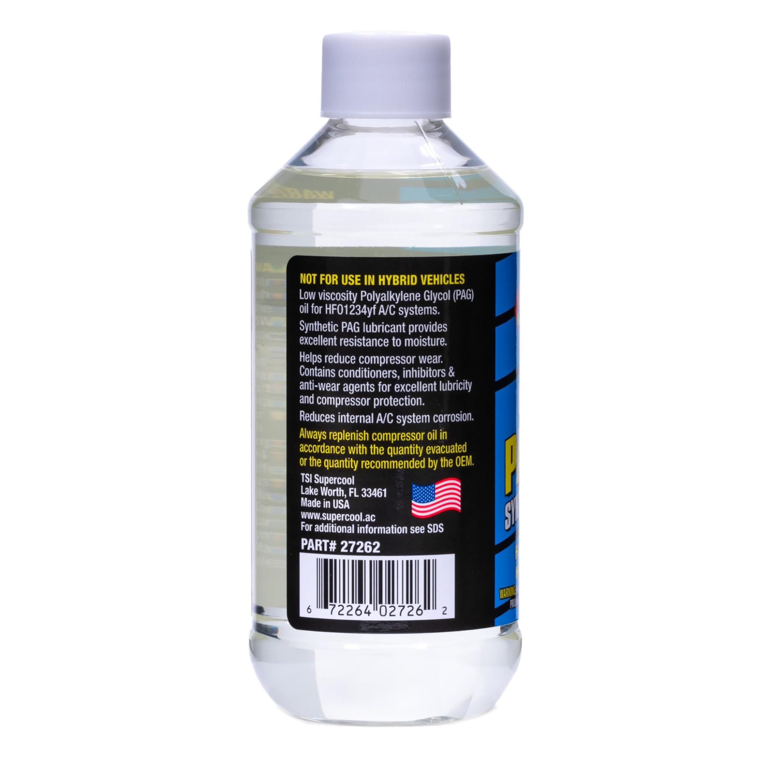 Amazon.com: TSI Supercool 27262 1234yf PAG 46H Compressor Fluid