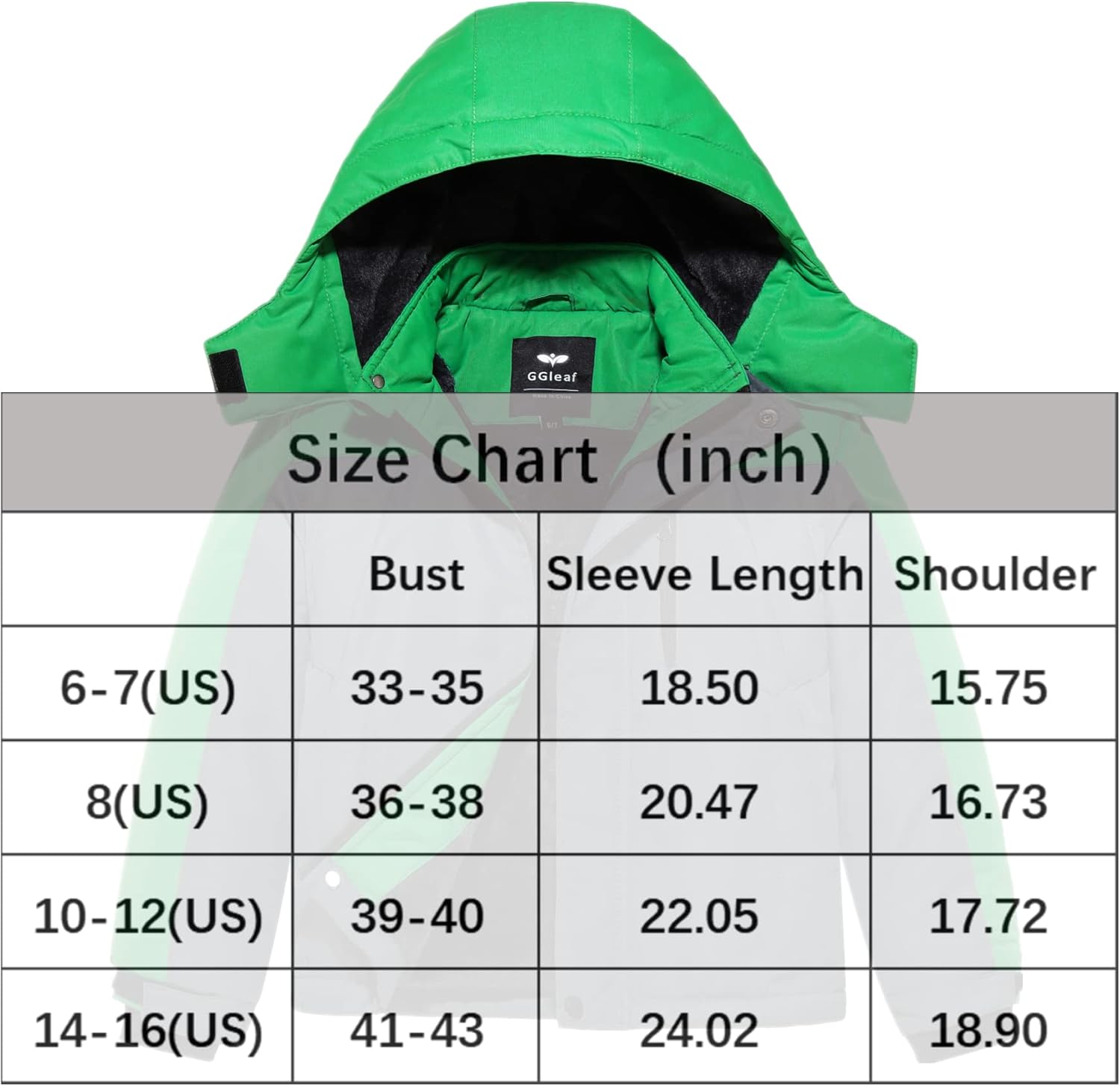 GGleaf Boys' Waterproof Ski Jacket Outdoor Recreation Thick Winter Coat Hooded Raincoats : Clothing, Shoes & Jewelry