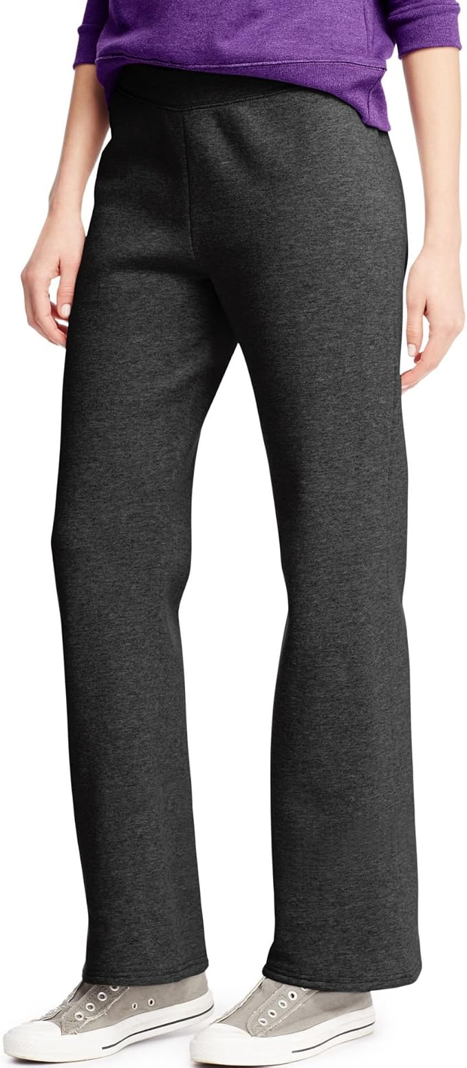 Hanes Womens Fleece Pant Open Leg 