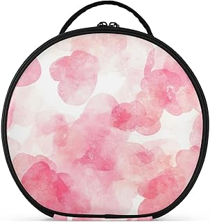 Watercolor Blush Flower Cosmetic Bag Travel-S...