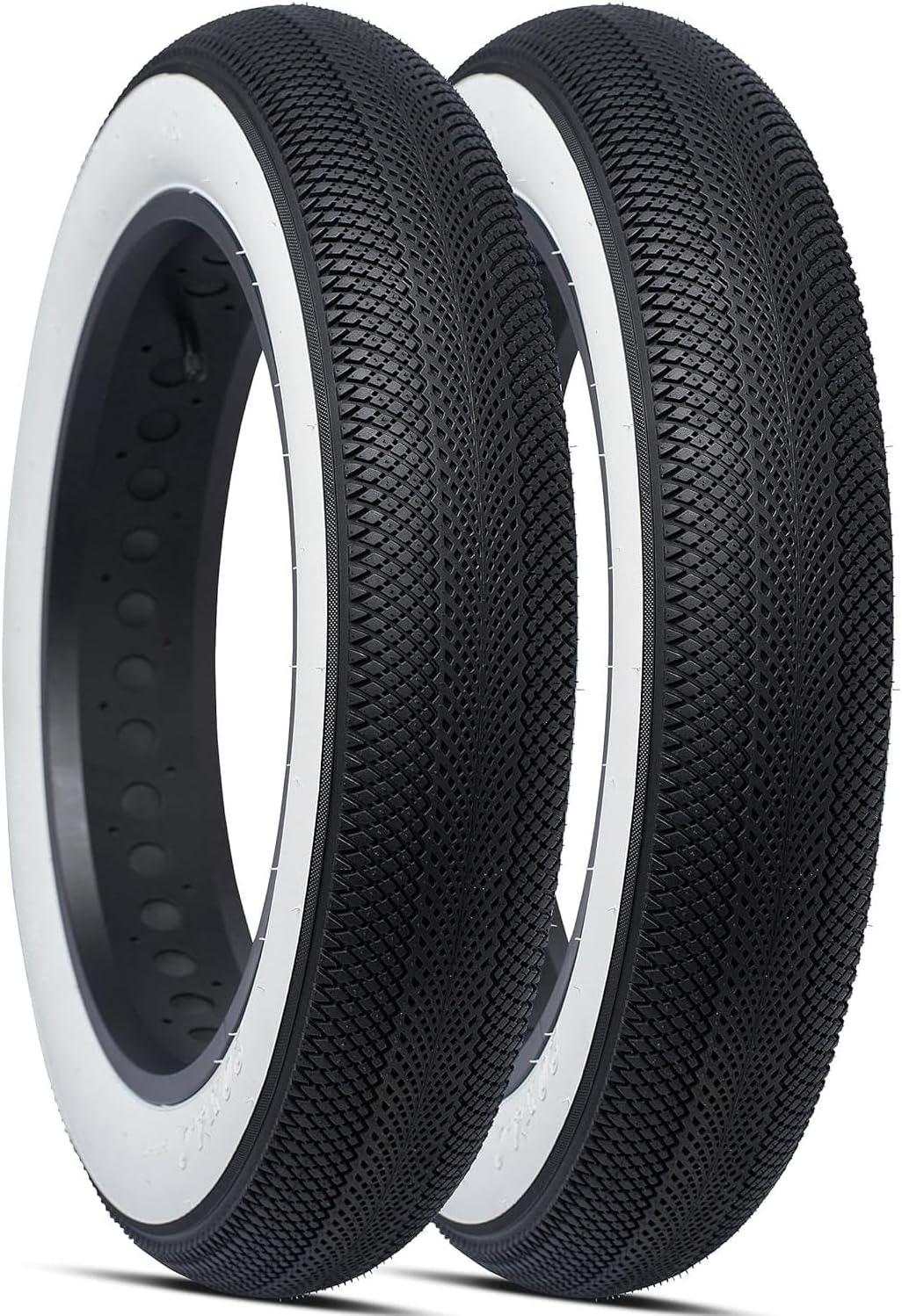 Non-Folding E-Bike Fat Tire,Cityscape 20 x 4.0-inch Fat Tire,Heavy Duty High-Performance Puncture Resistant E-Bike Mountain Bike Tire,All-Terrain for Street & TRAI