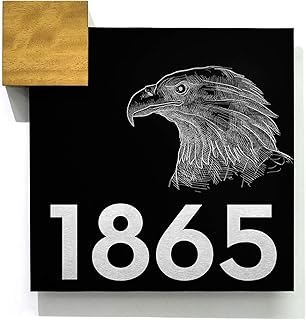 Modern Wall Hanging Sign - Black Aluminum (ACP) and Fiber Laser Engraving - Eagle Sign - USA Bald Eagle - Eagle Decor - Eagle Scout Sign