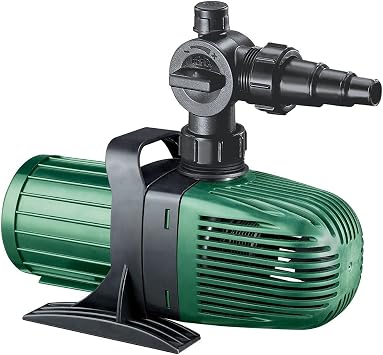 Fish Mate 5000 Intermediate Pond Pump - Up to 5500 Litre Flow Rate Per Hour, Energy-Efficient Design with Anti-Clog Filter and Ceramic Bearings
