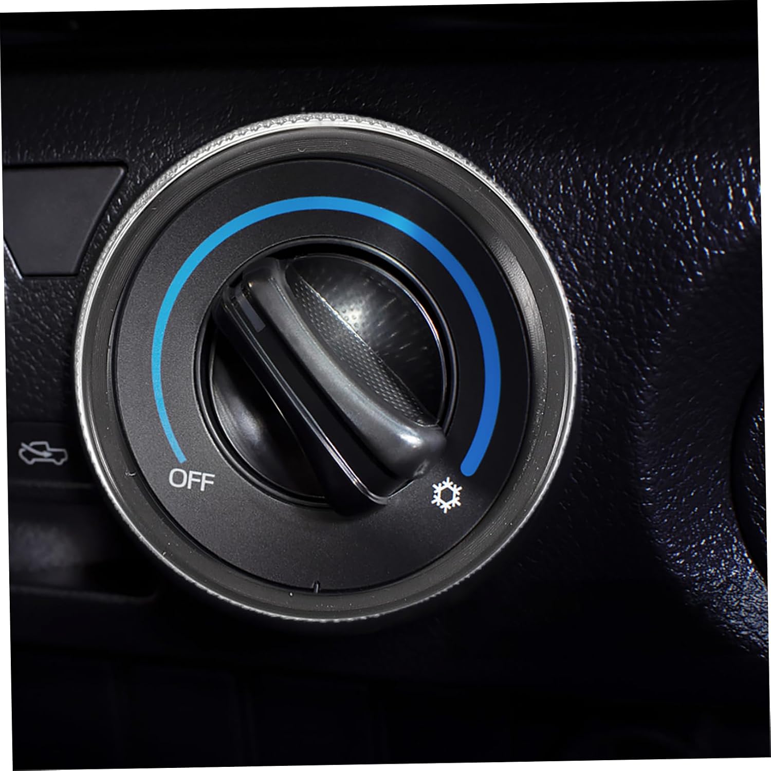 ABOOFAN 3pcs Shift Shifter Knob Knob Covers for Car Temperature Control Air Conditioner Control Switch Shift Cover Air Conditioning Switch s Black Aluminum