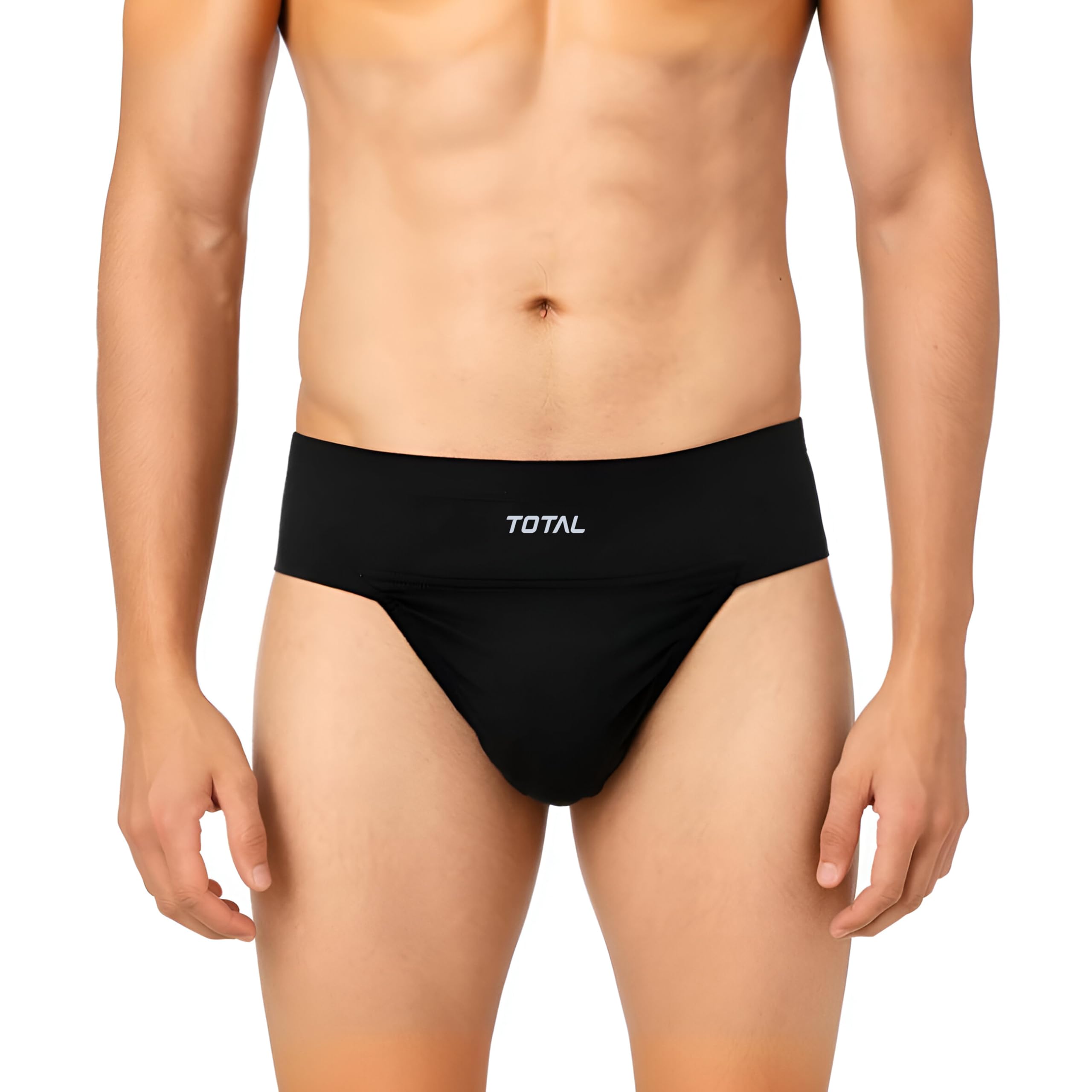 total sports & fitness Total Men Athletic Supporter for Gym Workout, Sports | Breathable Cotton Stretch Jockstrap for Cricket, Running & Weightlifting Black XS-picture-17
