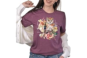 Adorable Floral Owl Tee: A Hoot for Nature Lovers and Owl Enthusiasts