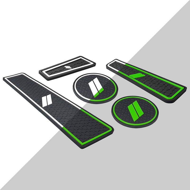 Kit de Acessórios para Dodge Durango 2021–2026 com Forros de Console e Inserções para Porta-Copos SENSHINE, Silicone Antiderrapante, 5 Peças