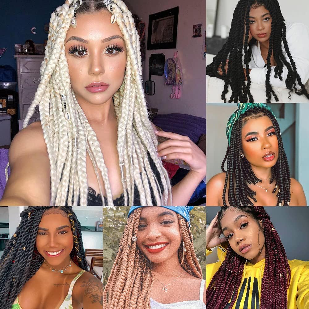Buy X-Tress Blonde Braiding Hair Extension 24 Natural Looking Crochet Braids  Hair Extension 613 Synthetic Hair Bundle for Braiding Hair Soft Yaki  Straight Texture Spectra EZ Braid(#613) Online at Lowest Price in