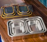 Pika | Lot de 5 boites alimentaires en inox | Compatible au micro-ondes - 9
