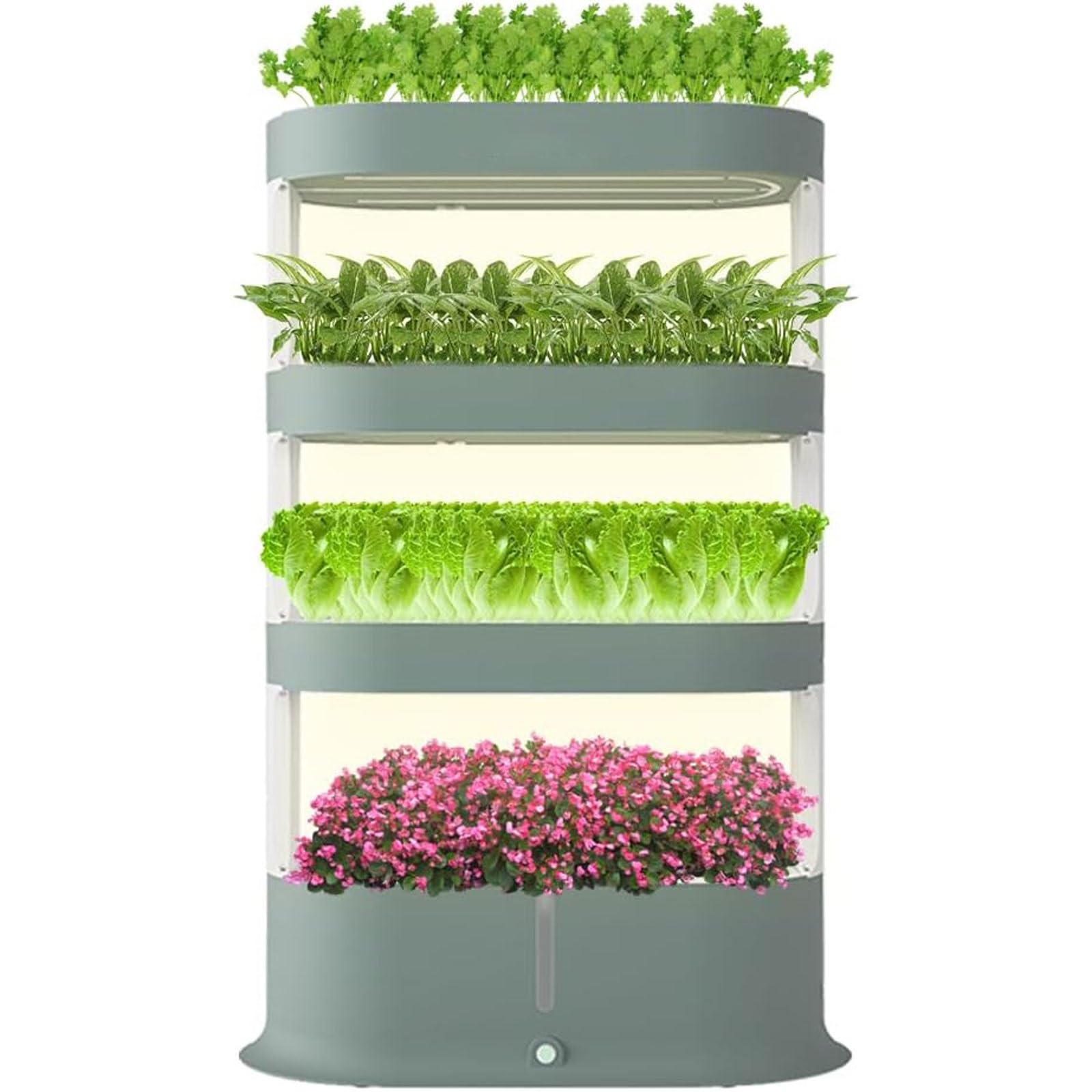 GYKOZY Hydroponics Tower,48 Holes Garden Hydroponic Growing Systemss with Full Spectrum LED Grow Lights and Remote Control,Water Circulation Hydroponic Growing Kit (Green)