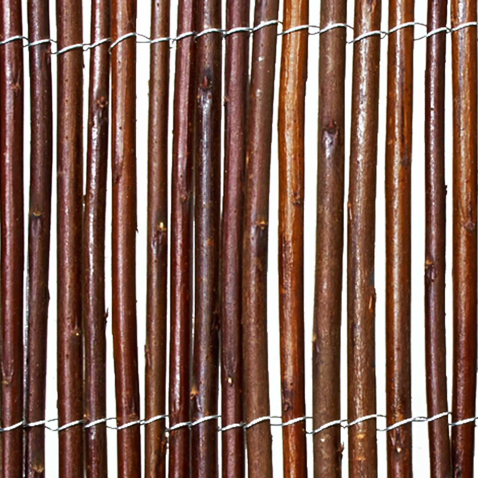 KARAT Weidenmatte in 5 Größen · 200x300 cm · Sichtschutzmatte aus Weide · für Garten, Balkon und Terrasse · Balkonsichtschutz · natürlicher Sichtschutzzaun (Braun)