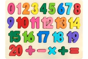 Educational Number Puzzle Wooden Puzzles for Toddlers